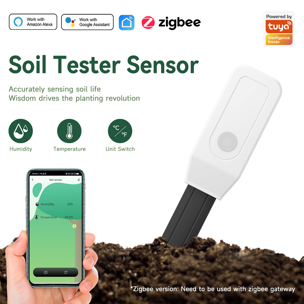 Smart Garden Monitor - Probador inteligente de suelo iHseno Tuya