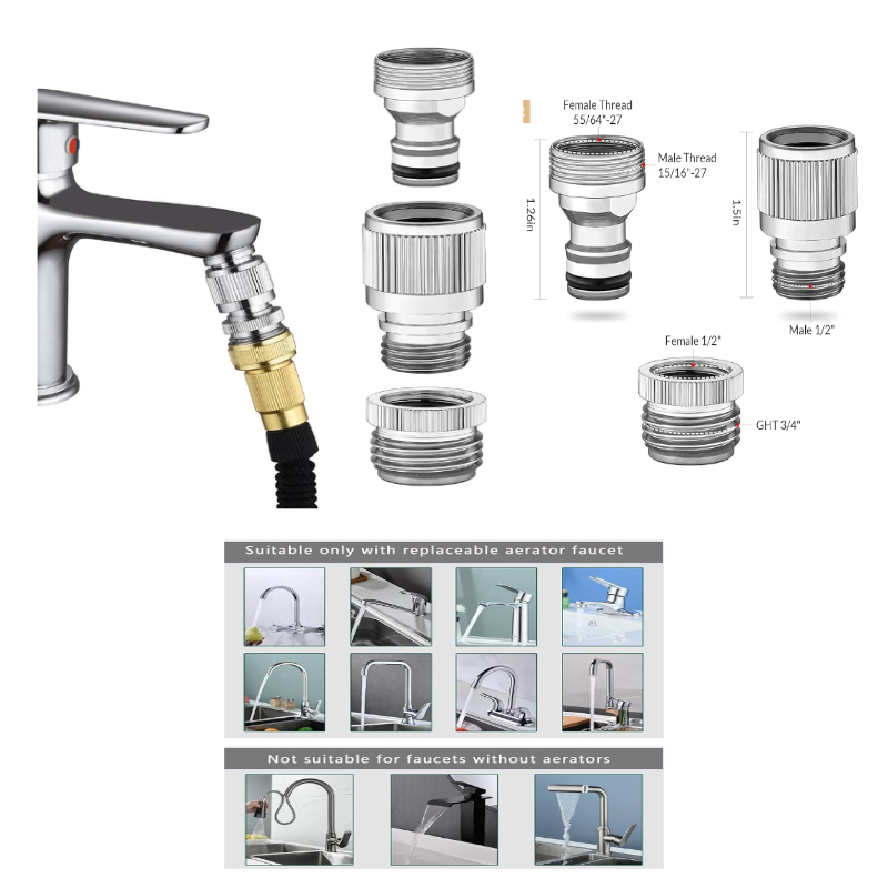 Smart Garden Tap - Conector rápido para grifo de fregadero,