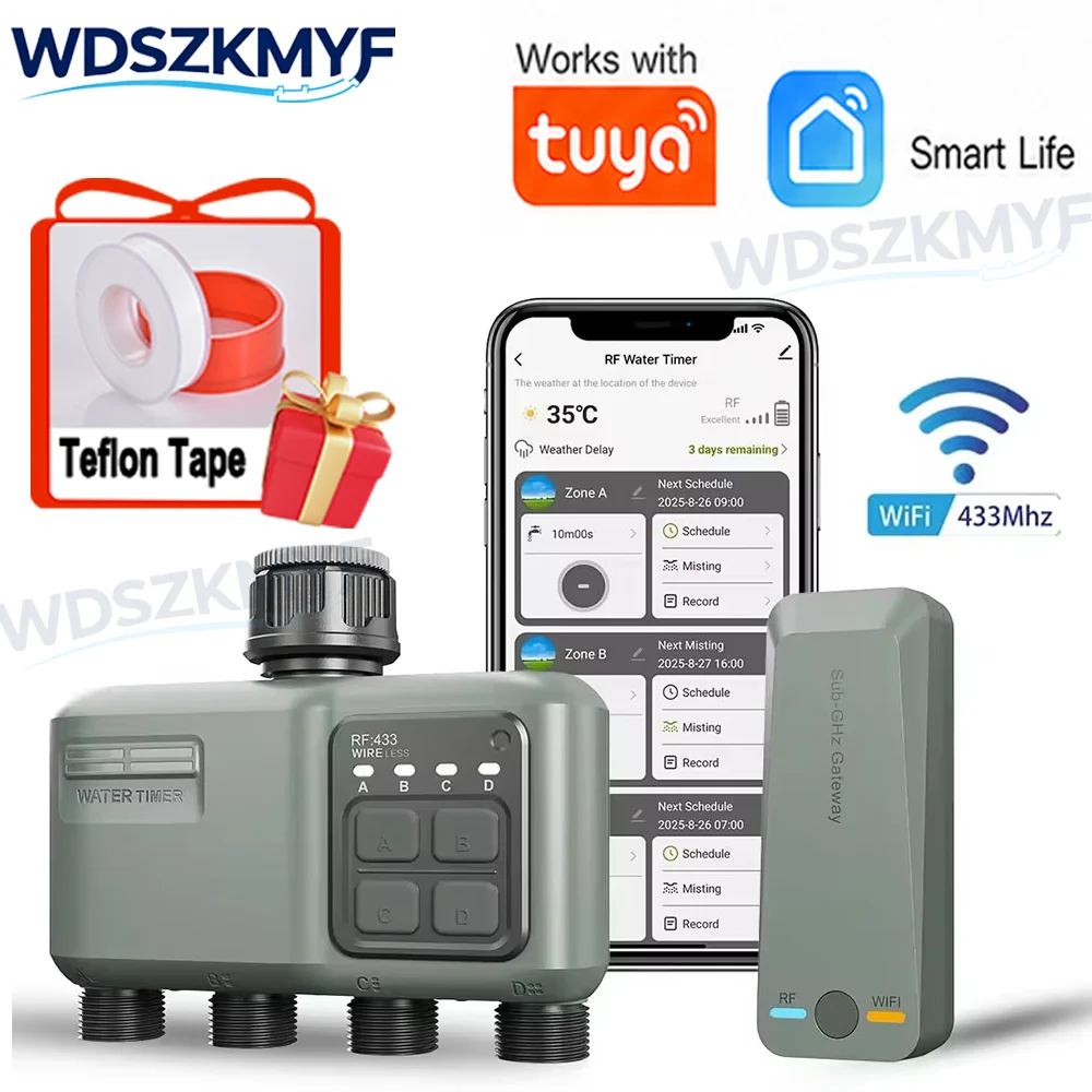 Wifi Irrigation Timer - Temporizador de Riego Inteligente WiFi RF433