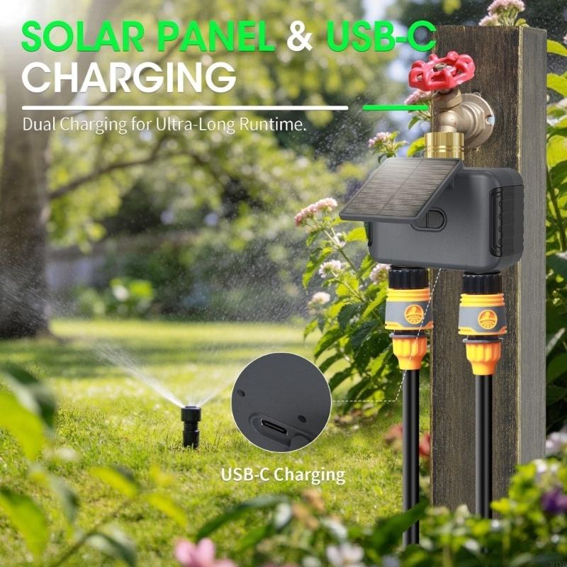 Temporizador agua solar 2 zona - Wifi Irrigation Timer reseña y precio