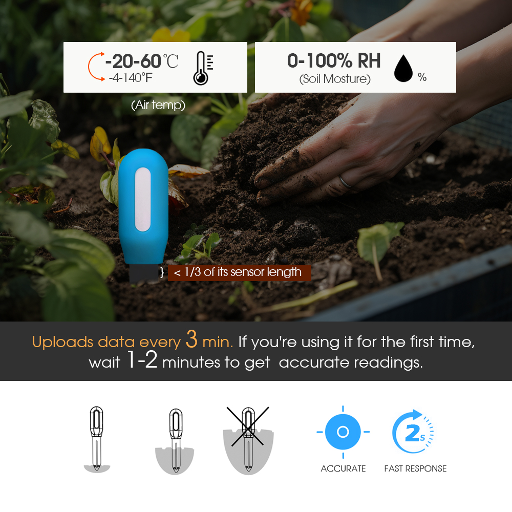 Sensor de suelo Tuya Zigbee, D - Smart Garden Monitor reseña y precio
