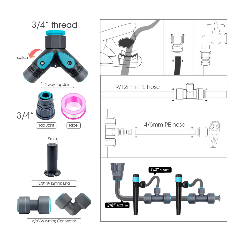 Manguera de PE 360 del sistema - Smart Garden Tower reseña y precio