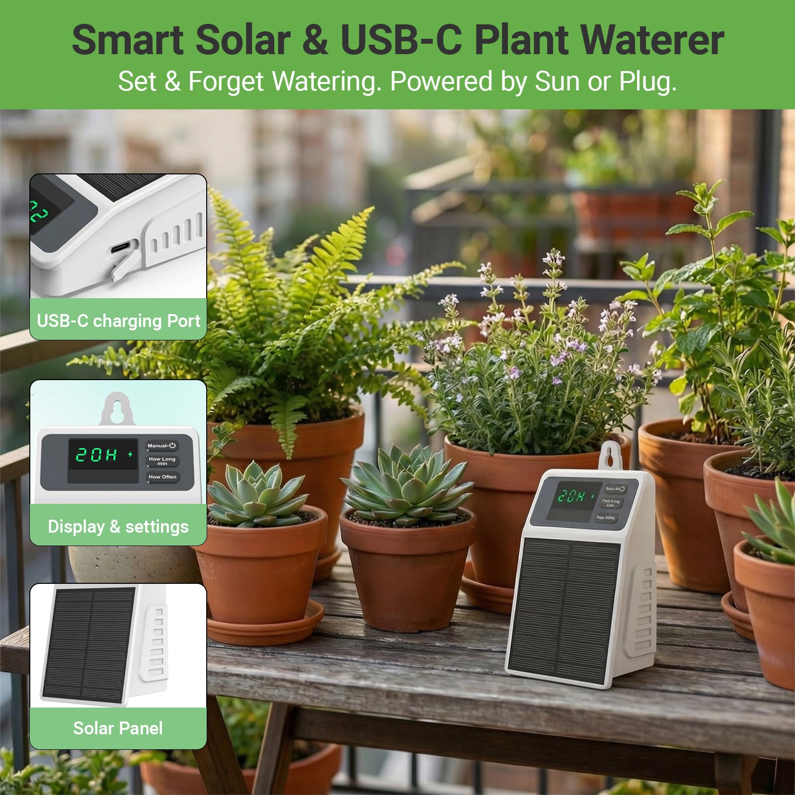 Sistema de Riego por Goteo Sol - Smart Garden Tower reseña y precio